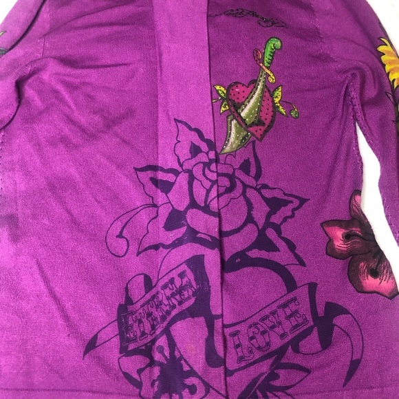 ed hardy y2k zip up sweater - Picture 5 of 11